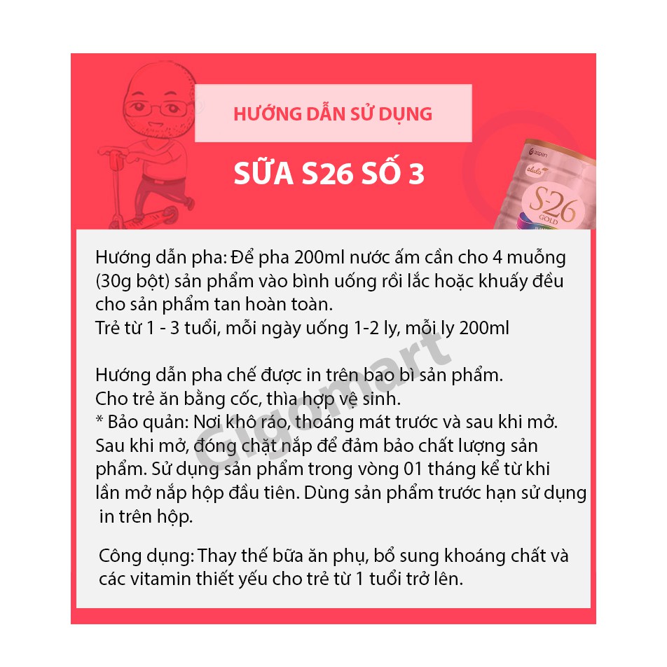 SỮA S26 SỐ 3 ÚC LON 900 GRAM ( Date tháng 5/2023)