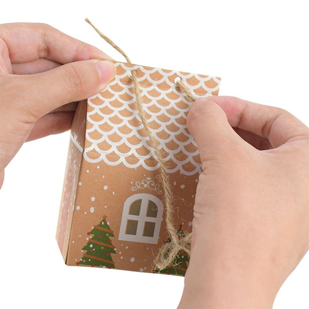 Set 10 Hộp Đựng Kẹo Làm Quà Giáng Sinh / Năm Mới