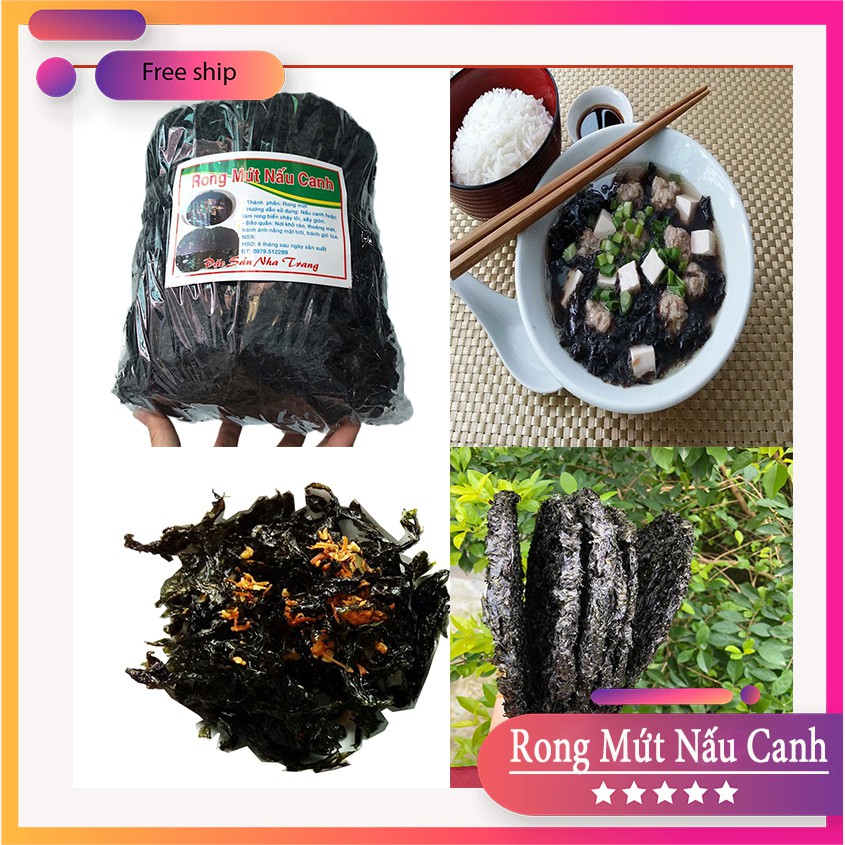 [Mã GROSALE2703 giảm 8% đơn 250K] [ 1Kg ] Rong Biển Khô | Rong Mứt Nấu Canh