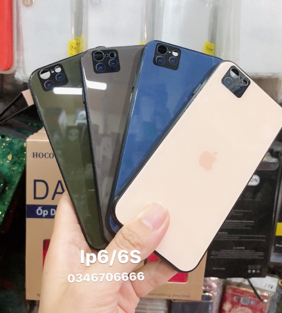 Ốp lưng kính giả ip11 cho ip6/6p/7/7plus/X/Xr/XSMax -