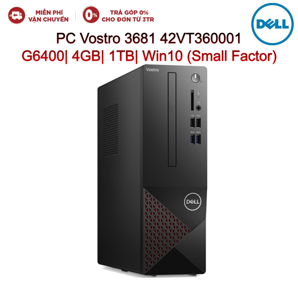 Máy tính để bàn PC DELL Vostro 3681 Small Factor 42VT360001 G6400| 4GB| 1TB| Win10