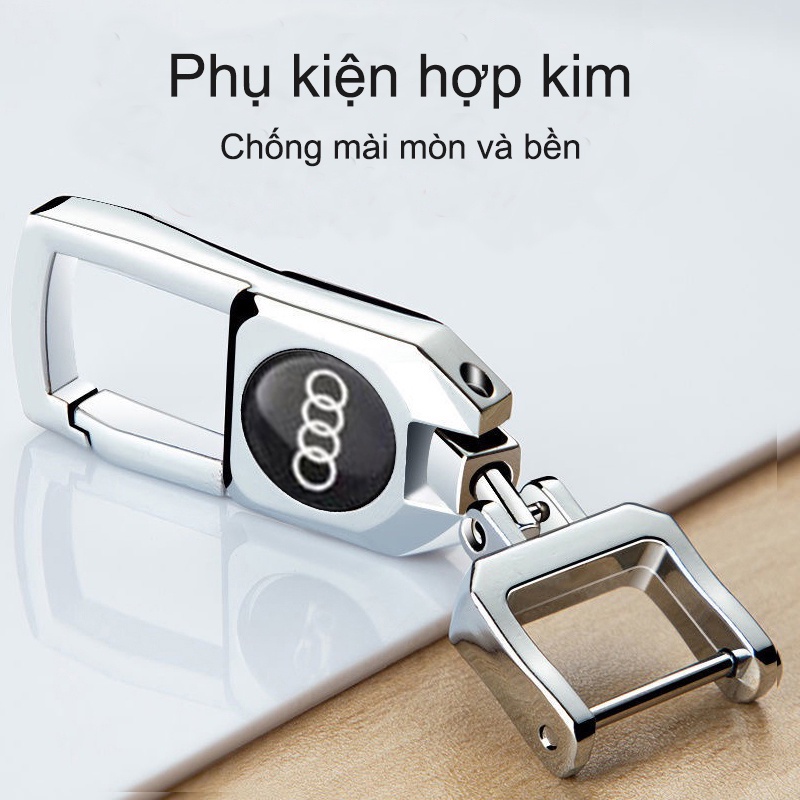 móc chìa khóa ô tô Audi móc khóa hợp kim