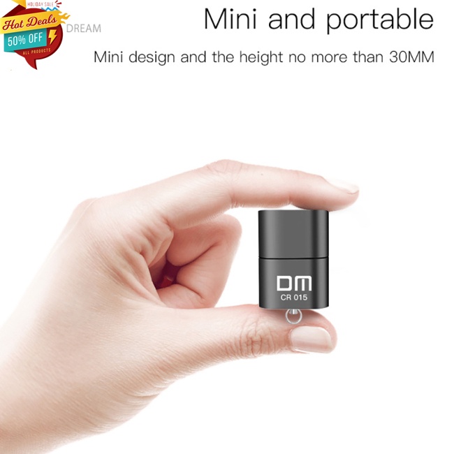 Đầu Đọc Thẻ Nhớ TF Mini Tốc Độ Cao Bằng Kim Loại