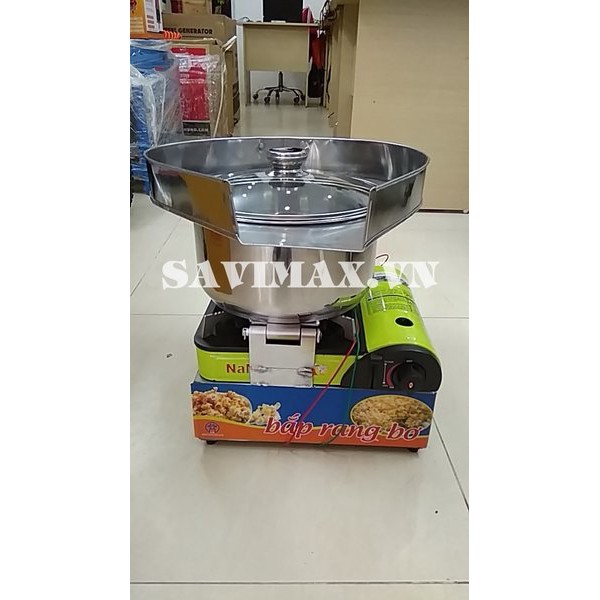 Máy làm bắp rang bơ chạy gas, máy nổ bỏng ngô sử dụng gas GIÁ RẺ CỰC SOCK BẢO HÀNH 12 THÁNG