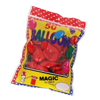 Bóng bay tròn 100 quả hai màu đỏ + đen dày