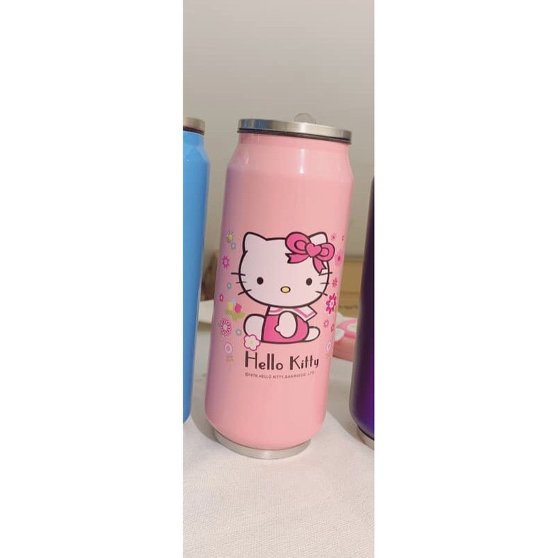 Bình giữ nhiệt, bình nước giữ nhiệt hình lon nước 500ml màu hồng