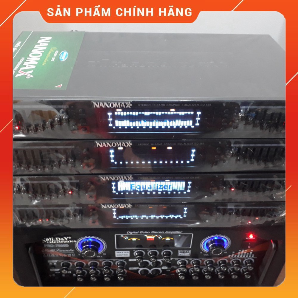 [KHUYẾN MÃI 10%]  Đầu Lọc Âm Thanh Equalizer Nanomax EQ-665 Hàng chính hãng Công ty Sơn Tùng - Lọc xì EQ 665 - hàng chất