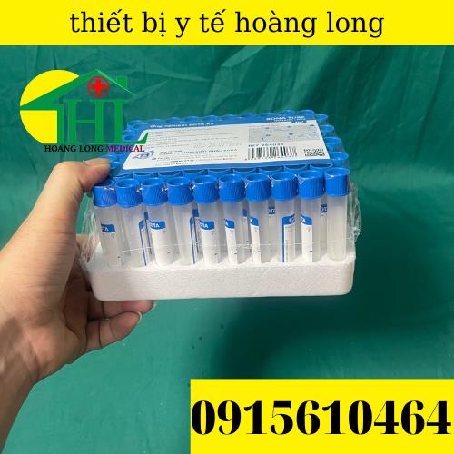 Ống nghiệm chống đông EDTA nắp xanh 100 ống