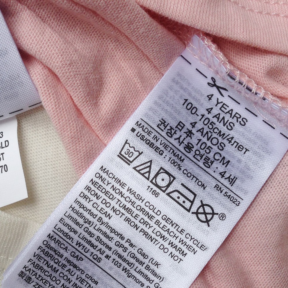 Áo thun babyGap bé gái. Hàng XK, made in vietnam chuẩn xịn