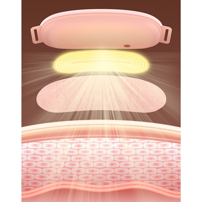 Đai Quấn Mát Xa Bụng 5 chế độ massage và 4 mức nhiệt ấm bụng giúp giảm đau tiện dụng cho nữ
