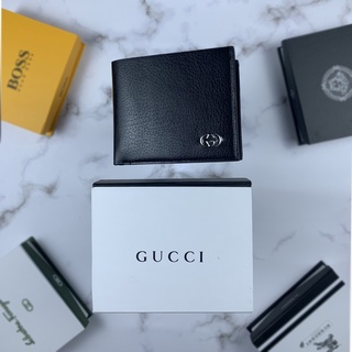 Ví Da Nam Gucci Phong Cách Thời Trang Cao Cấp , Da Bò Nhập Khẩu Mềm Mại, Nhiều Ngăn - Kèm Hộp Đựng Lót Lụa Sang Trọng