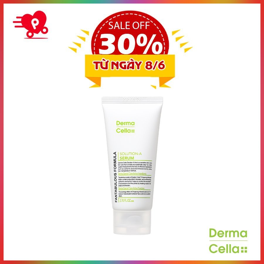 Serum khoáng chất cô đặc dành cho da nhạy cảm Dermacella Hàn Quốc 80ml (DERMACELLA SOLUTION A SERUM)