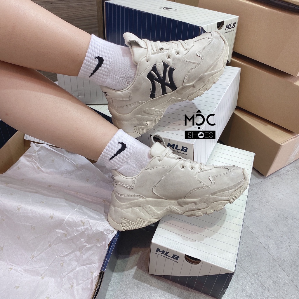 [CHÍNH HÃNG] Giày MLB Bigball Chunky Vintage LT New York Yankees Dirty