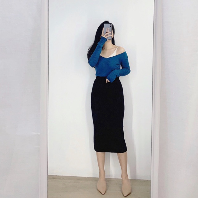 ( Ảnh thật ) CV1020 Chân váy len basic | BigBuy360 - bigbuy360.vn