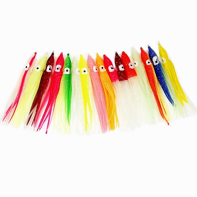 Bộ 5 Mồi Câu Cá Hình Bạch Tuộc Kích Thước 12cm / 4g