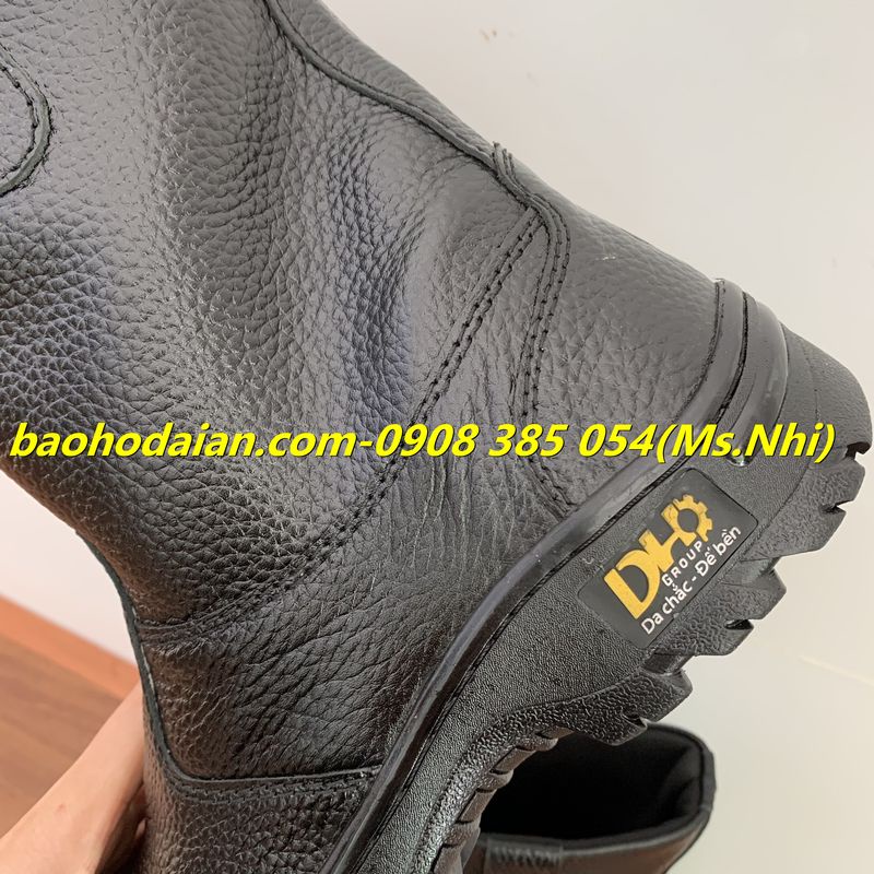 Ủng da bảo hộ lao động chính hãng DH Group- Hình thật