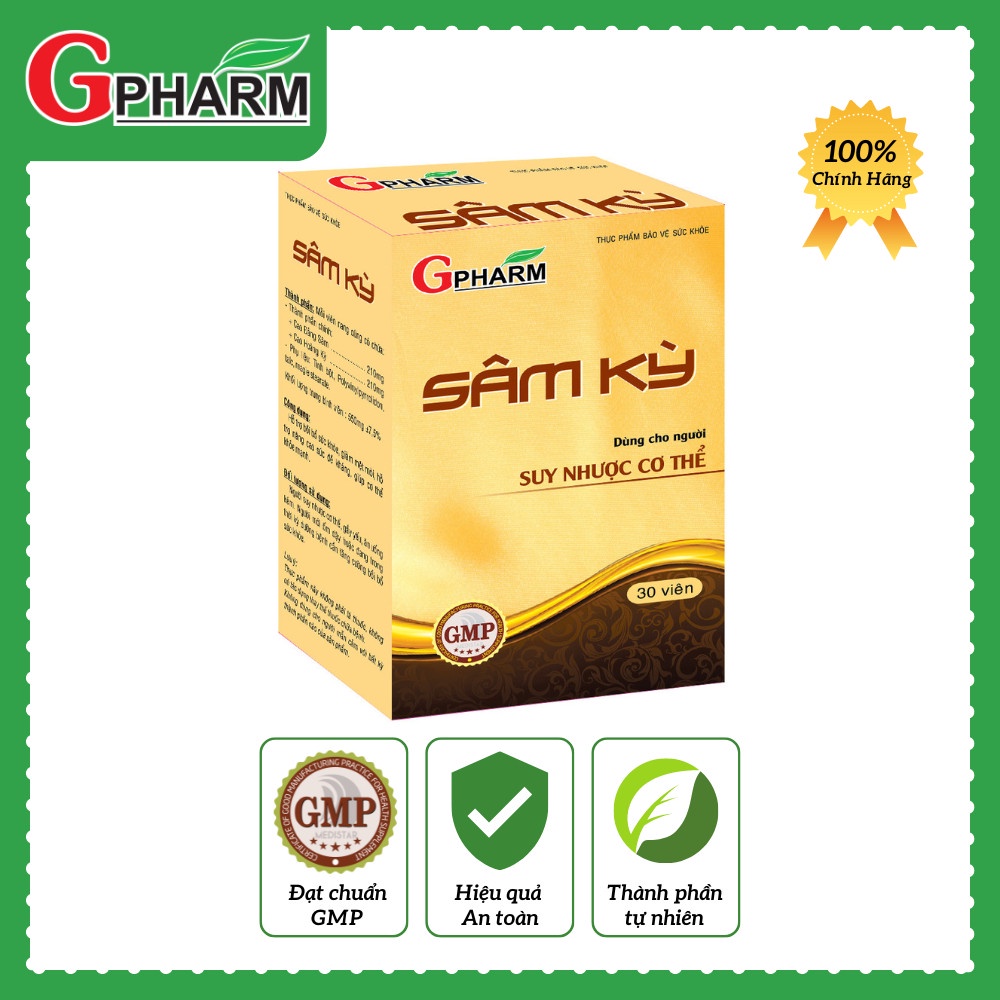 Viên uống Sâm Kỳ Hỗ trợ bồi bổ sức khỏe, giảm mệt mỏi, hỗ trợ nâng cao sức đề kháng, giúp cơ thể khỏe mạnh