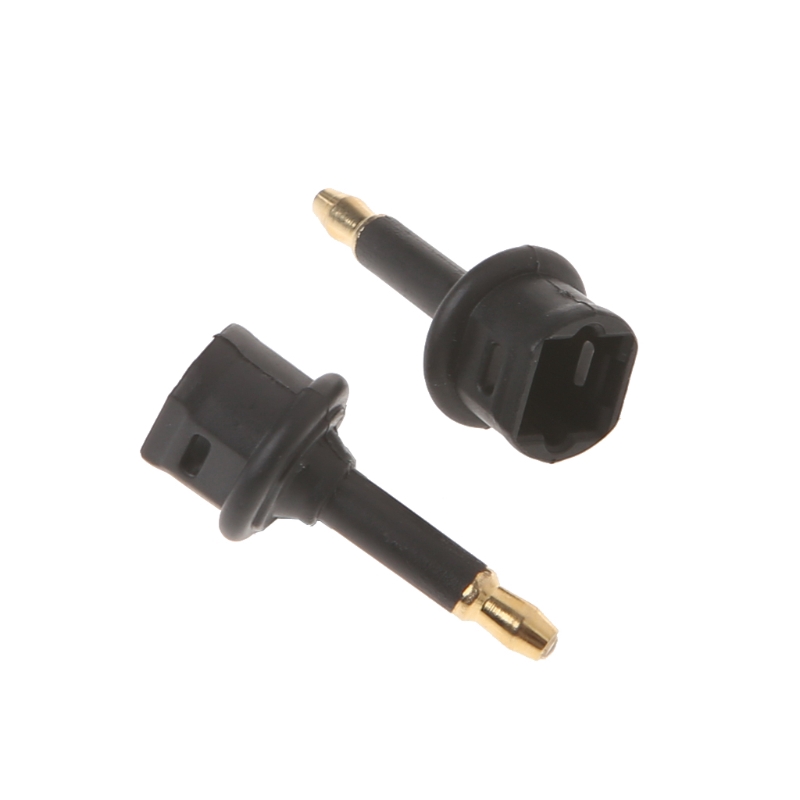 Set 2 đầu chuyển đổi quang âm thanh kỹ thuật số Toslink lỗ cắm sang đầu cắm 3.5mm mini