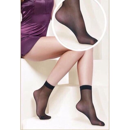 GG Set 10 đôi tất da chân nữ mỏng siêu dai, tất giấy bó chất mỏng dai Dumi Shop