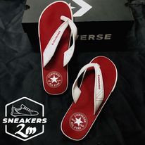 Dép Converse đỏ quai trắng chính hãng