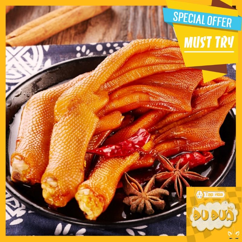 [Có sẵn] Gói Lẻ Chân Vịt Cay Tứ Xuyên Jingwu Ngon Đậm Vị | BigBuy360 - bigbuy360.vn