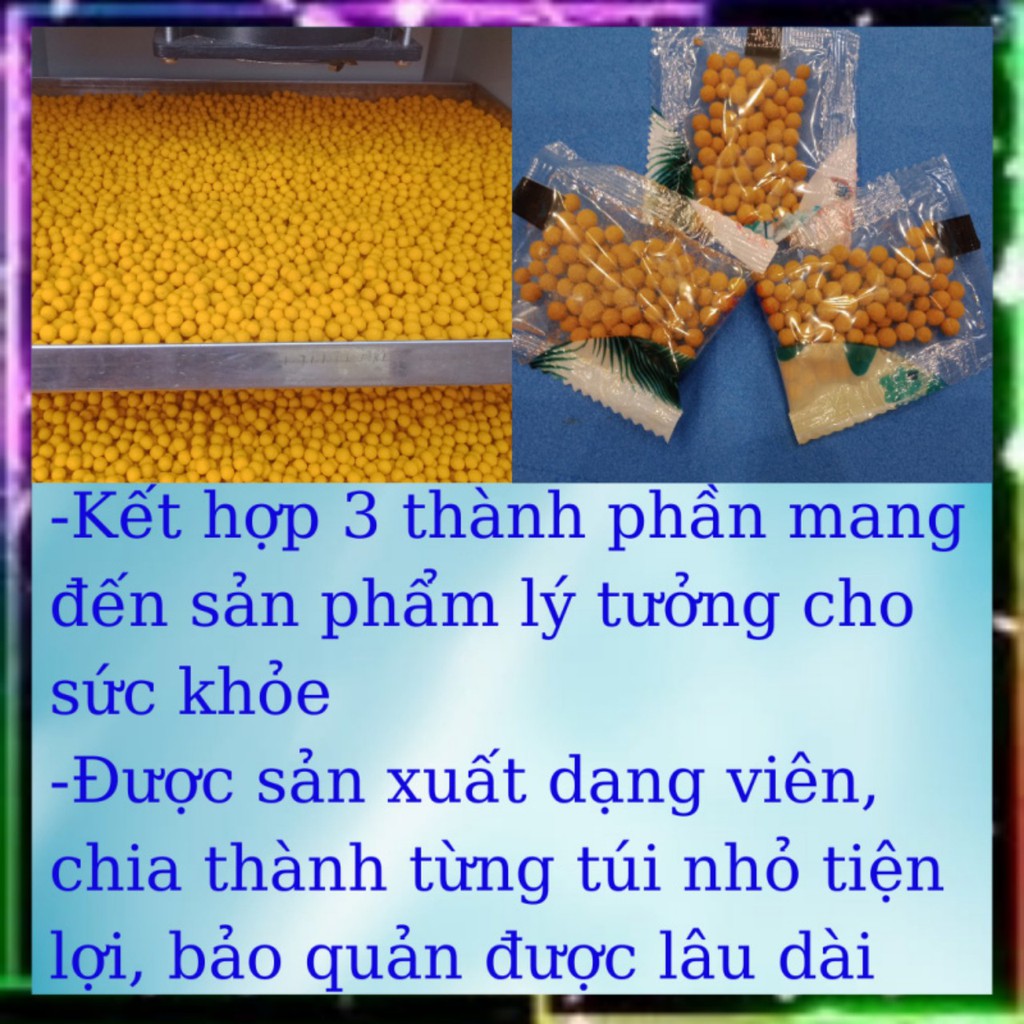 NGHỆ NẾP ĐỎ - MẬT ONG- HOA CÚC, 30 Túi nhỏ, Giảm Nám Da, Đẹp Da, Giảm Đau Dạ Dày