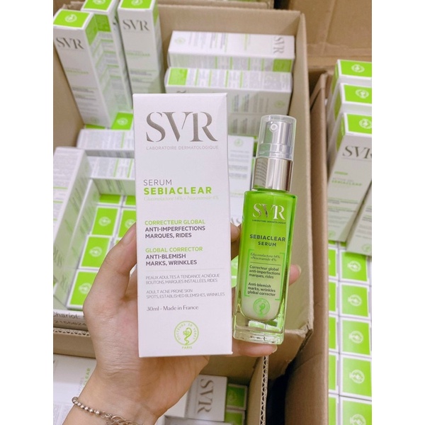 Serum SVR Sebiaclear 30ml, Tinh Chất Làm Giảm Mụn & Mờ Nám Thâm