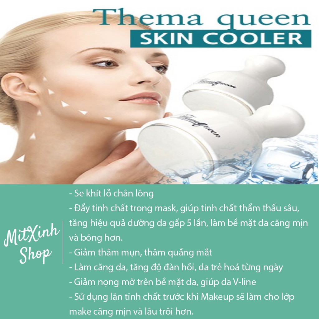 [Chuẩn Auth Korea] thanh lăn lạnh Thema Queen Cooler Cooling Massage
