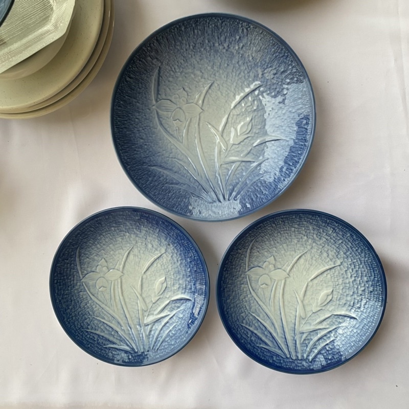 Set 3 đĩa hoa nổi