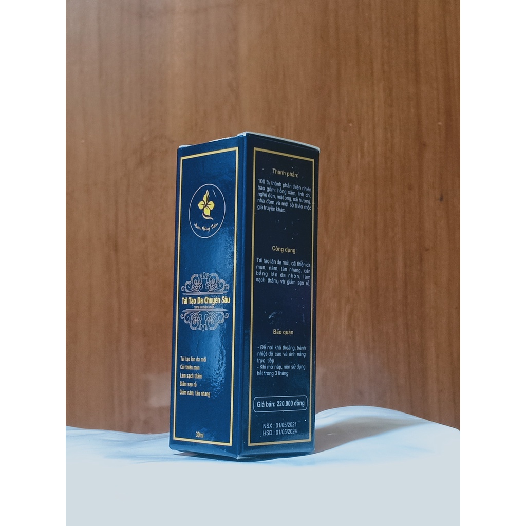 Serum TÁI TẠO DA ĐƠN HỒNG SÂM 30 ML - SẠCH MỤN THÂM NÁM TÀN NHANG