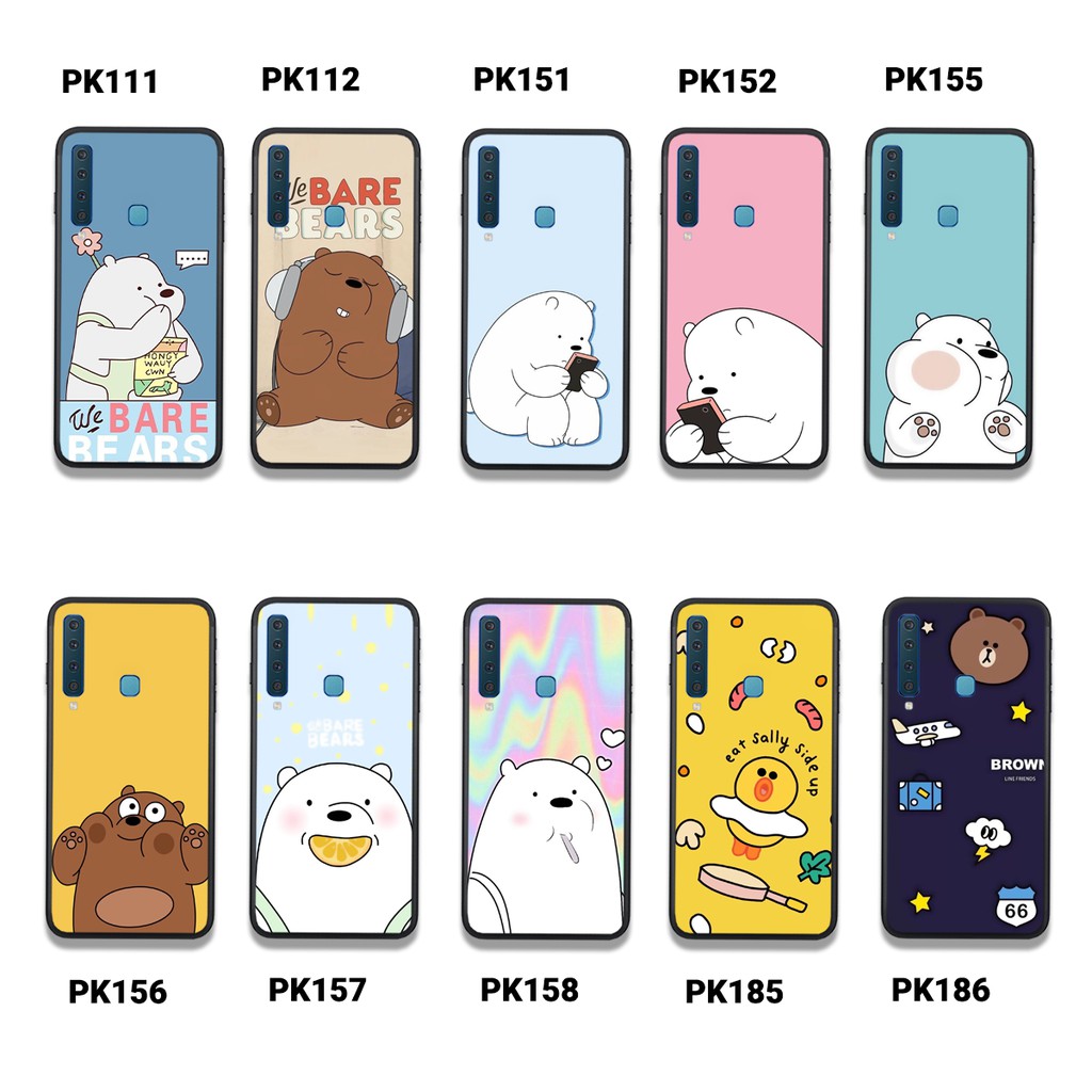 [Freeship từ 50k] ỐP LƯNG SAMSUNG A7 2018 - A9 2018 - A50 - A70 IN HÌNH GẤU WE BARE BEARS