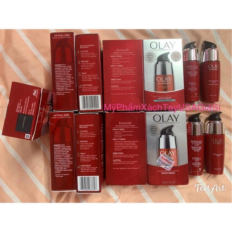 [HàngMỹ]Serum Dưỡng Da Chống Lão Hoá Olay Regenerist Micro Sculpting Serum 50ml