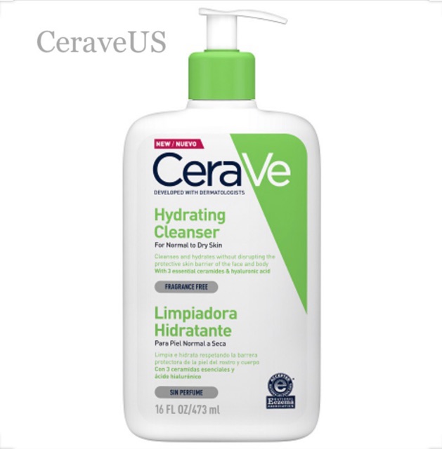 Sửa rửa mặt da khô Cerave Hydrating Cleanser 355ml/473ml | BigBuy360 - bigbuy360.vn