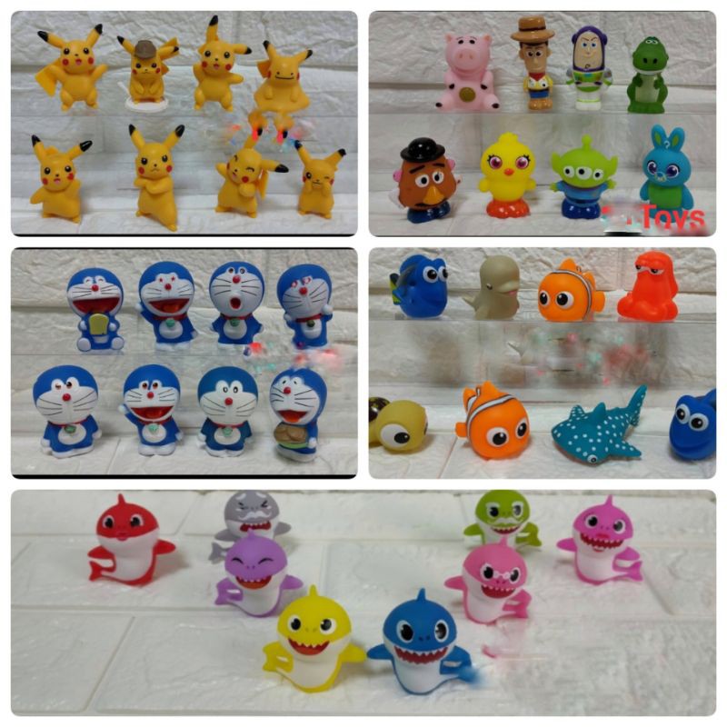 Mô Hình Đồ Chơi Nhân Vật Trong Phim Hoạt Hình Doraemon / Nemo / Toy Story / Pikachu / Pororo