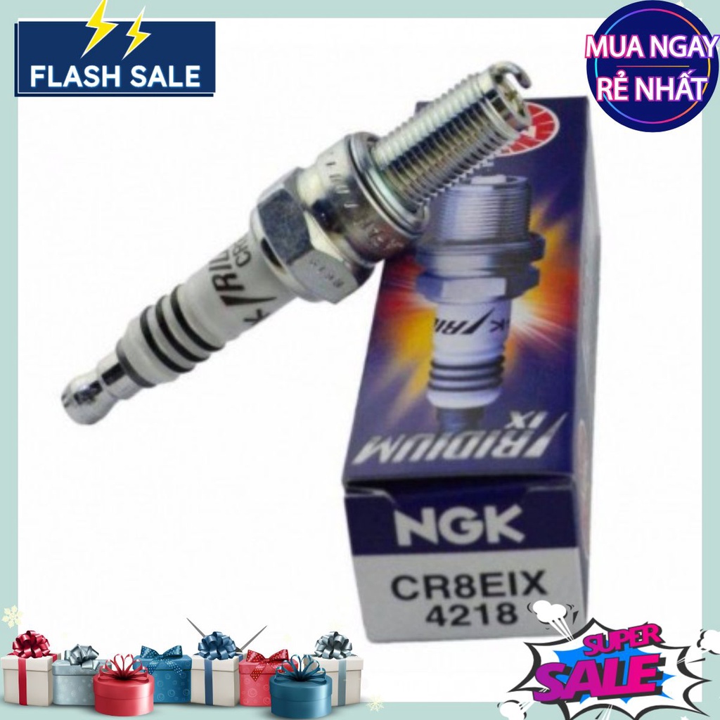 Bugi Iridium NGK CR8EIX cho Vespa Liberty Zip Fly Bervely Primavera Sprint Iget (dòng xe Piaggio, bạ