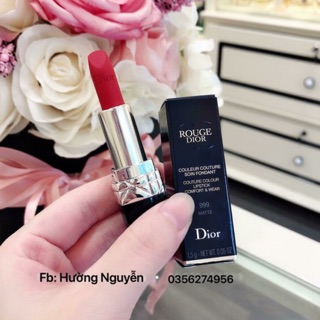 Son thỏi mini D.ior Rouge 999 Matte fullbox
