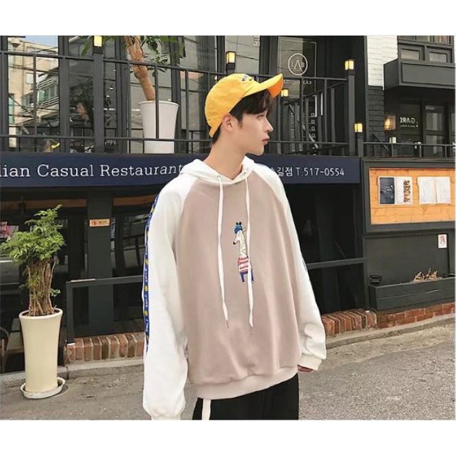 Áo hoodie unisex dáng rộng phong cách hàn quốc Hot thu đông 2018