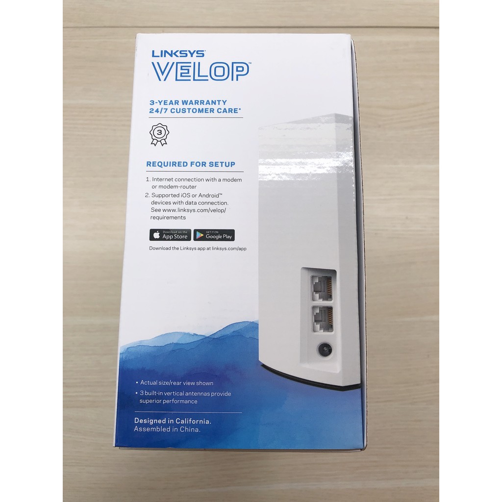 Cục phát wifi mesh [BH 1 ĐỔI 1 TRONG 3 NĂM] Linksys Velop Dual-Band AC2600 (2-Pack) WHW0102