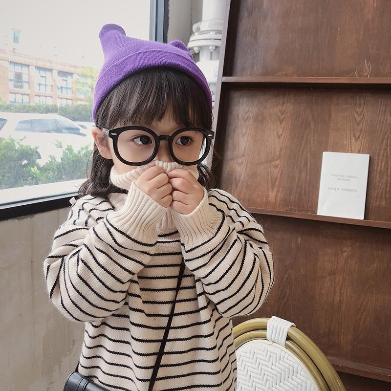 Áo len trẻ em, áo len cho bé trai bé gái lót nỉ bông bên trong dày dặn mềm mịn giữ ấm cho bé