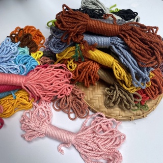 [Bó 10 mét]  Dây cotton macrame nhiều màu - 3mm - Sợi 3 xoắn