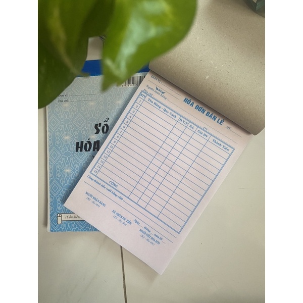 Sổ Hóa Đơn Bán Lẻ 2 Liên Nhã Yến 13x19cm - 1 Cuốn
