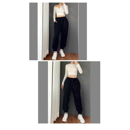 40-100kg Quần jogger nam nữ thời trang bigsize unisex thu đông lai thun (3 sọc-trơn)