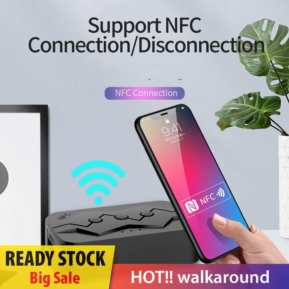 walkaround 2 in 1 Bluetooth-compatible Audio Transmitter Receiver NFC Handsfree Call Dongle Kit