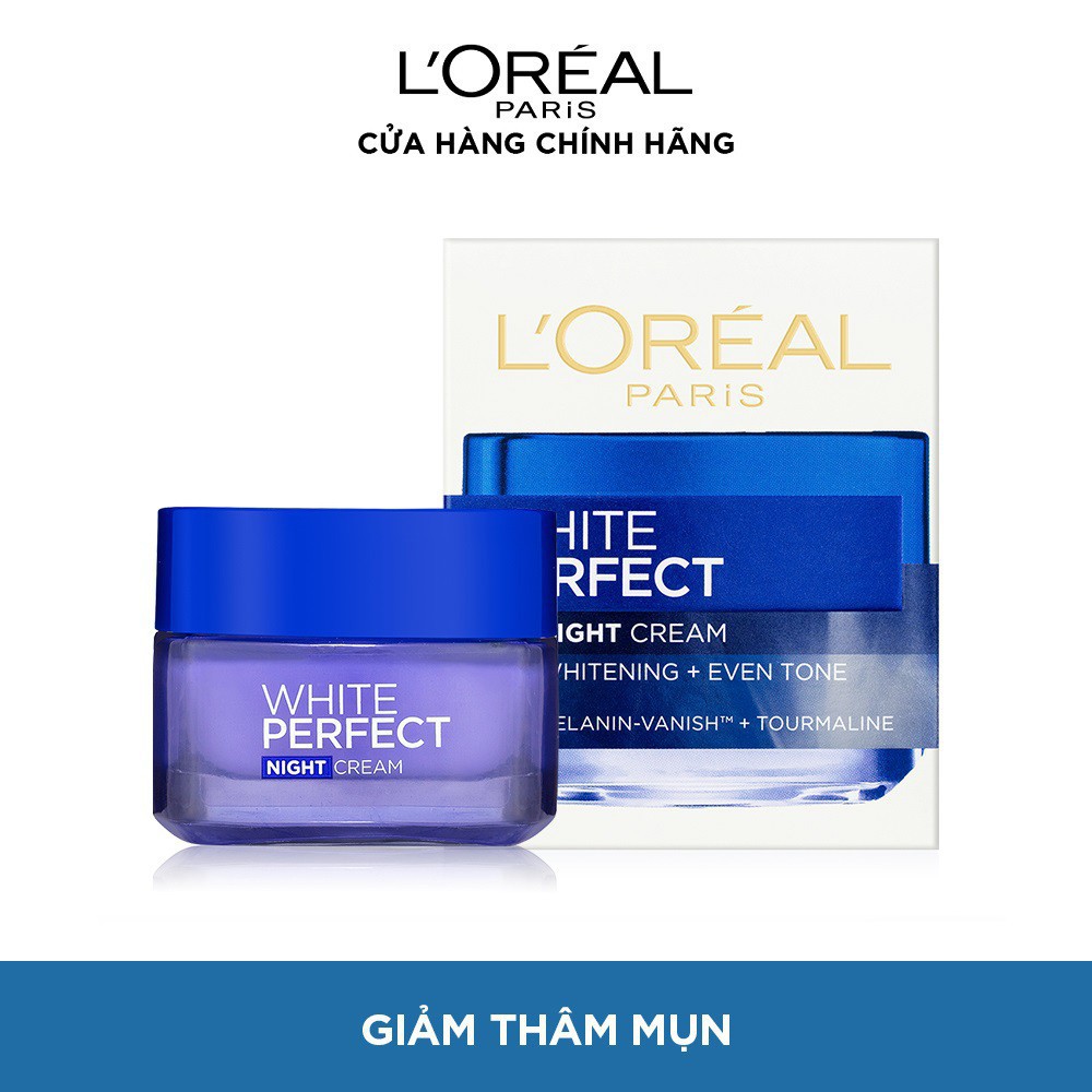 Kem dưỡng trắng da vitamin L'oreal Paris White Perfect ban đêm 50ml (Kem đêm)