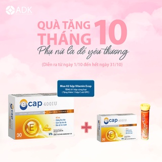 [Chính Hãng] Ecap - Vitamin E Nhật Bản ngăn ngừa lão hoá, điều hoà nội tiết tố hộp 30 viên