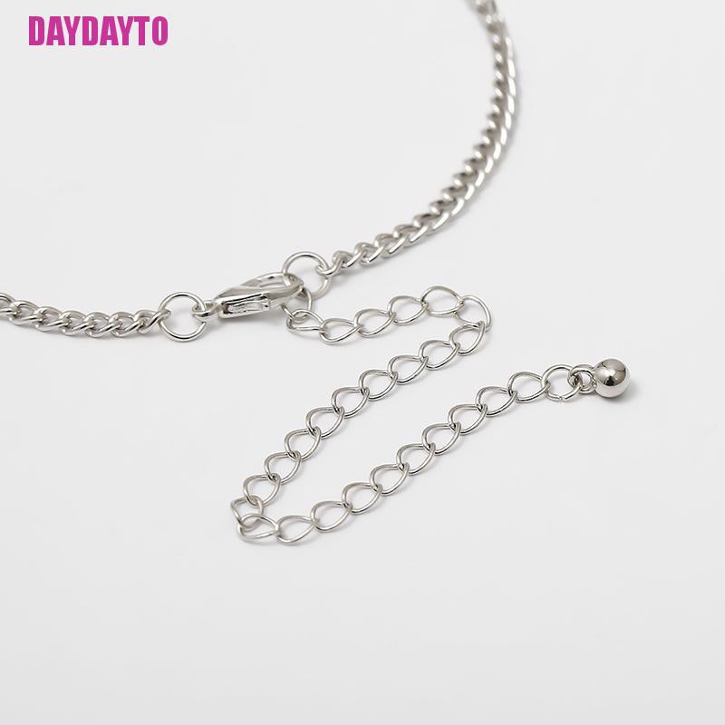 Vòng Cổ Choker Kim Loại Nhiều Lớp Mặt Trái Tim Rỗng Phong Cách Punk