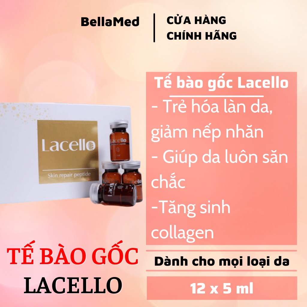 Tế Bào Gốc Lacello Skin Repair Peptide cải thiện nếp nhăn mạnh mẽ, làm chậm lão hóa Hàn Quốc 12 x 5 ml