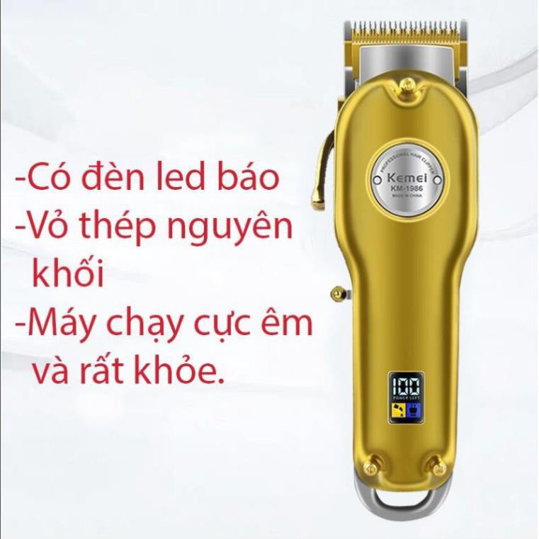 Tông Đơ Cắt Tóc Kemei KM - 1986 Hàng Chuẩn Máy Cực Êm Khỏe