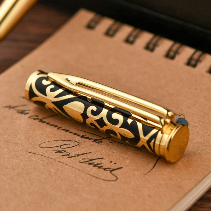 Bút ký bằng kim loại mực đen phong cách sang trọng cho văn phòng/học sinh