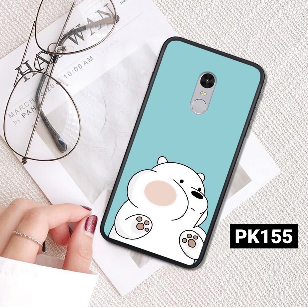  ỐP LƯNG XIAOMI REDMI NOTE 4 IN HÌNH WE BARE BEARS -SIÊUBỀN-SIÊUĐẸP